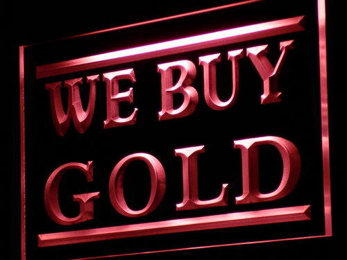 We Buy Gold Jewelry Shop Lure Neon Light Sign